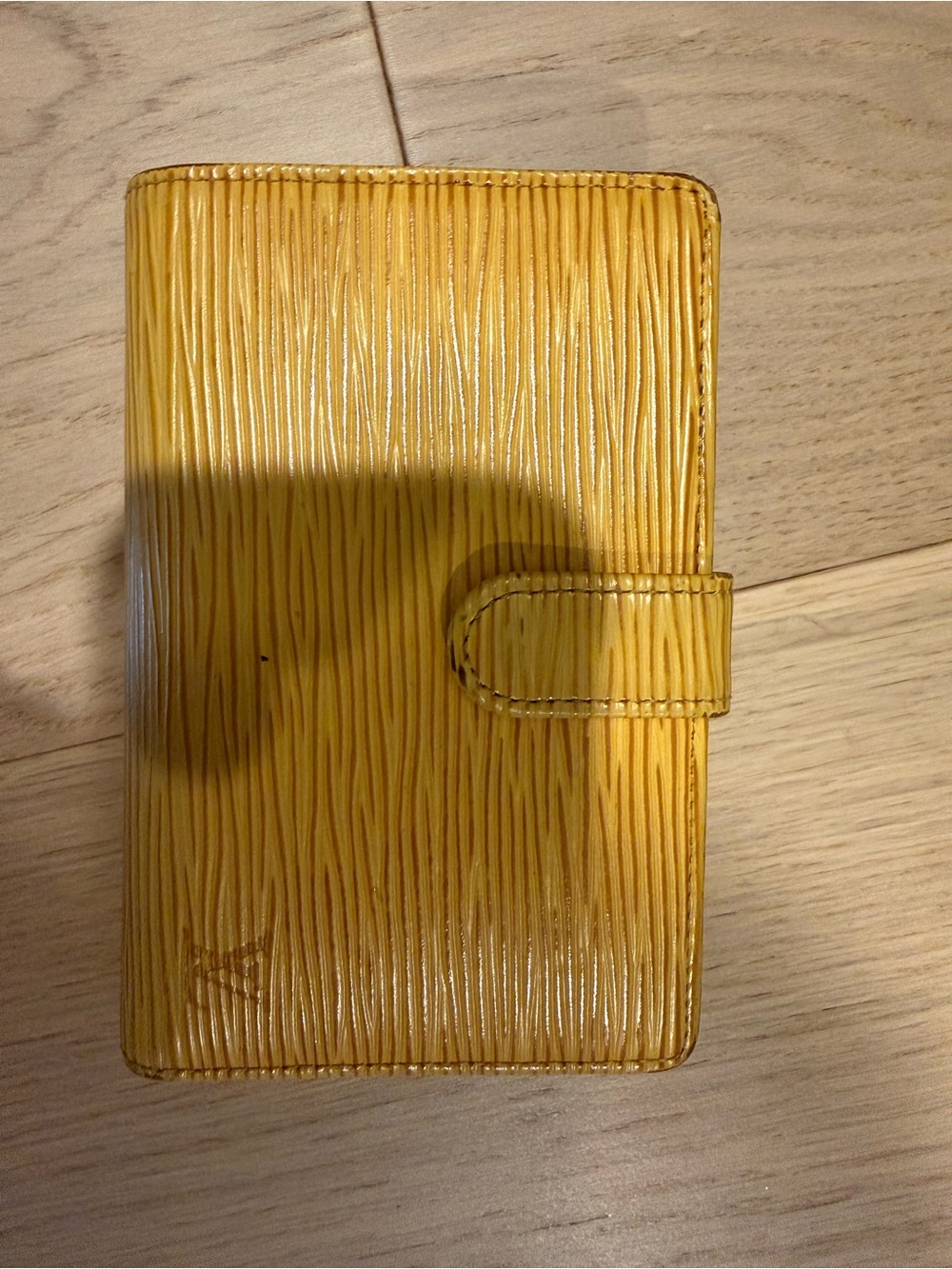 LV Yellow epi Leather Wallet